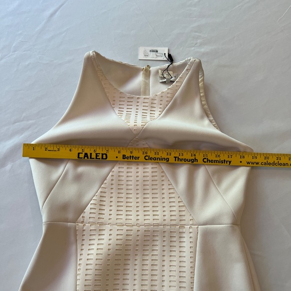 Milly Paneled Sheath Dress Off White Sz12 NWT - Picture 8 of 16